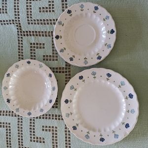 5 piece Vernon Ware True Blue Metlox Mid Century California China